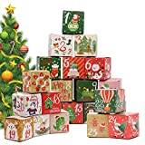Adventskalender för fyllning adventskalender2025 påsar med 24 lådor, presentpåse adventskalender lådor för fyllning 24 lådor (låda)