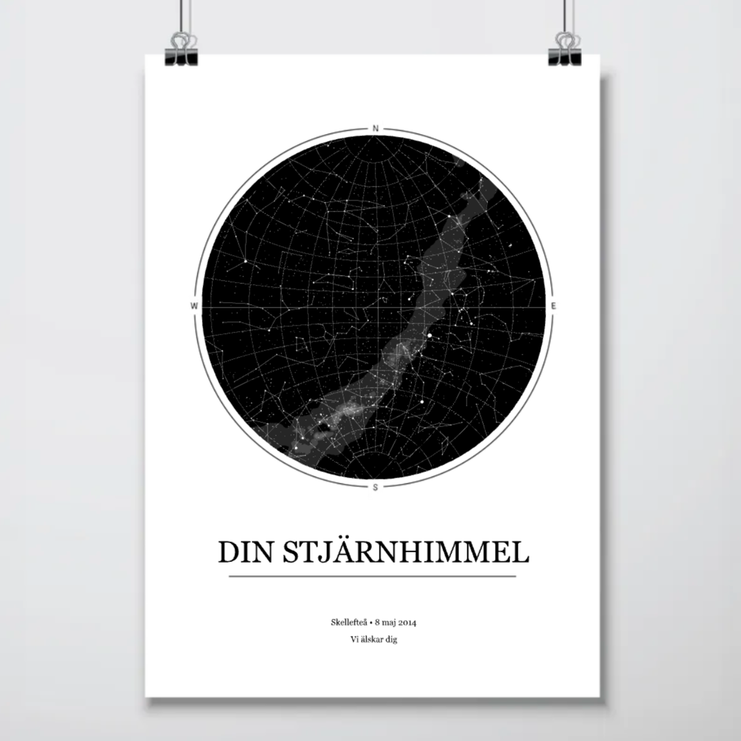 Star map #1 | Personlig Poster