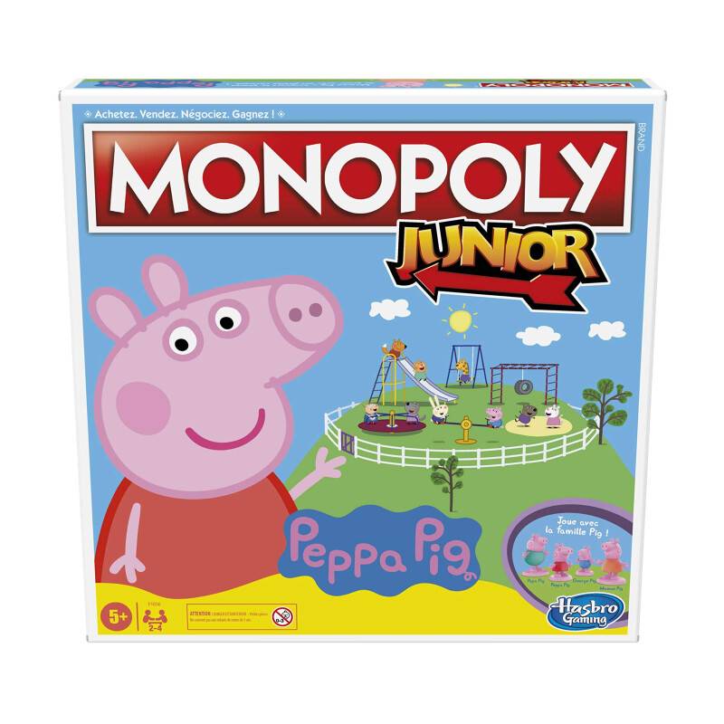 Monopoly Junior: Peppa Pig Edition, Brettspiel für 2-4 Spieler, für...