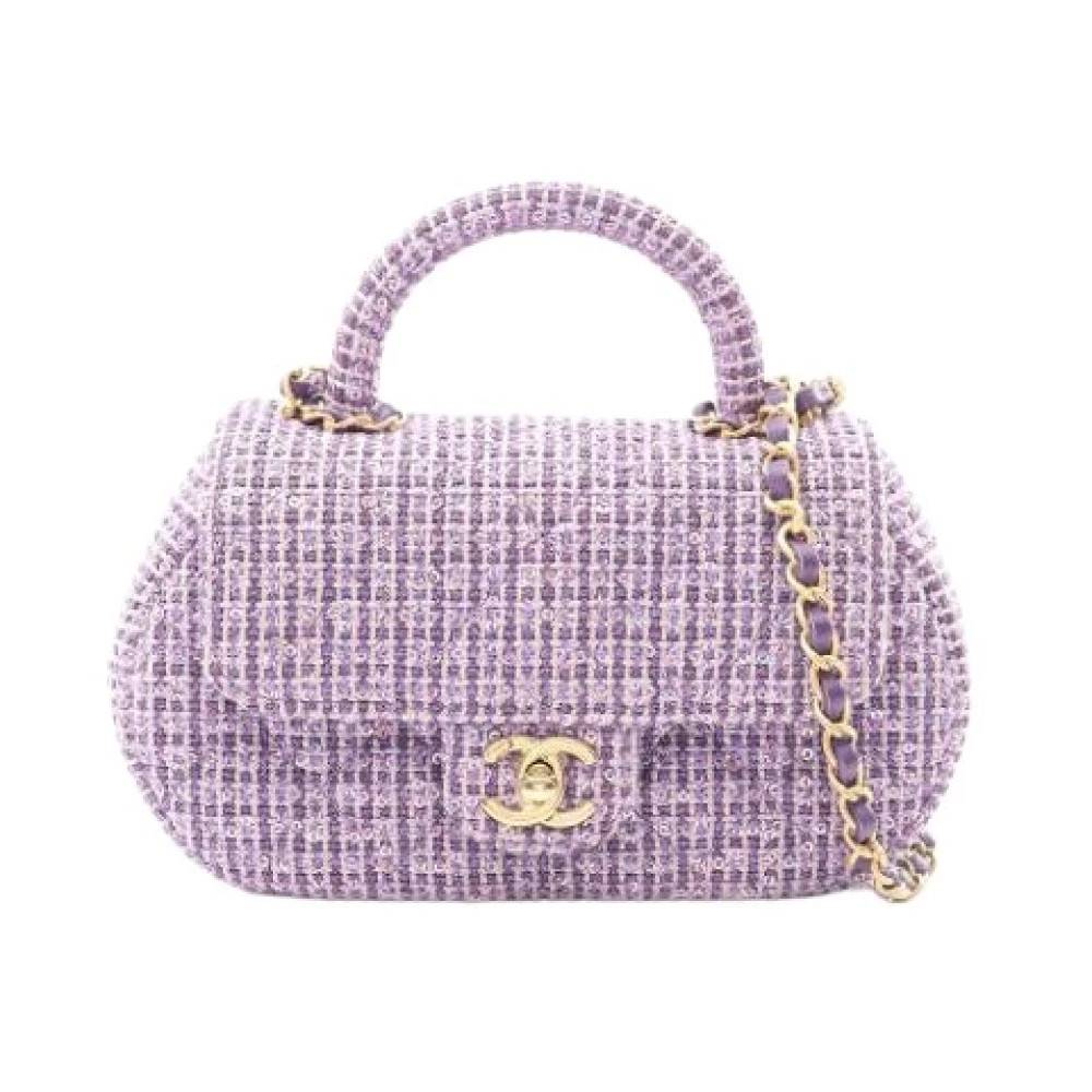 Chanel Vintage Pre-owned Vintage Mini Taske - Vintage - Dame - Lilla - ONE SIZE -