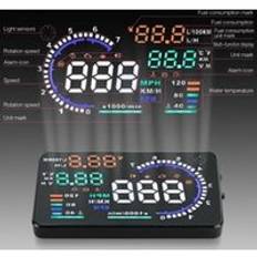 A8 bil hud head up display obd ii obd 2 auto gauge 5.5 &#34;dash screen projektor som a8 head up display