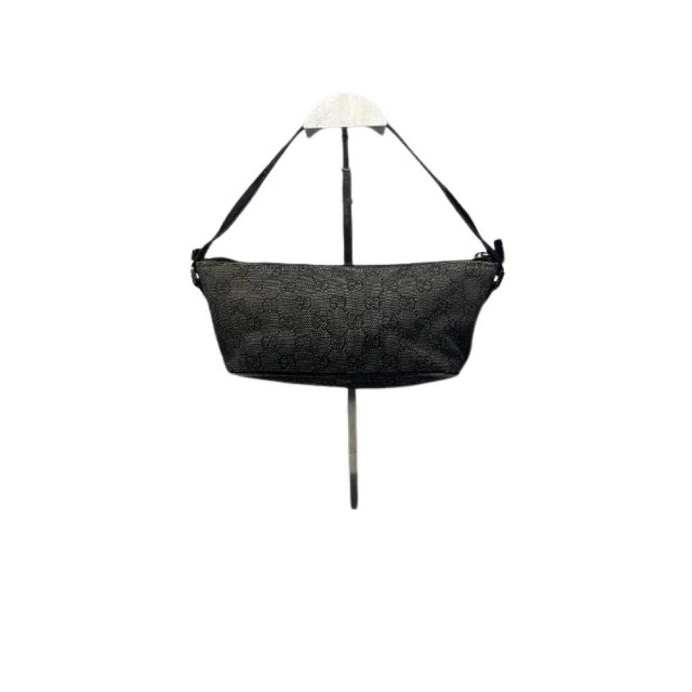 Gucci Vintage Pre-owned Vintage Skuldertaske - Vintage - Dame - Sort - ONE SIZE - Uld
