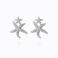 Caroline Svedbom Sea Star Twin Örhängen (Rhodium)