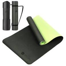 JOYme Yoga Mat Green x Light Bag Yoga Training Mat Stretch Mat Muscle Training Mat Exercise Mat for Yoga Indoor Exercise Washable (Dark