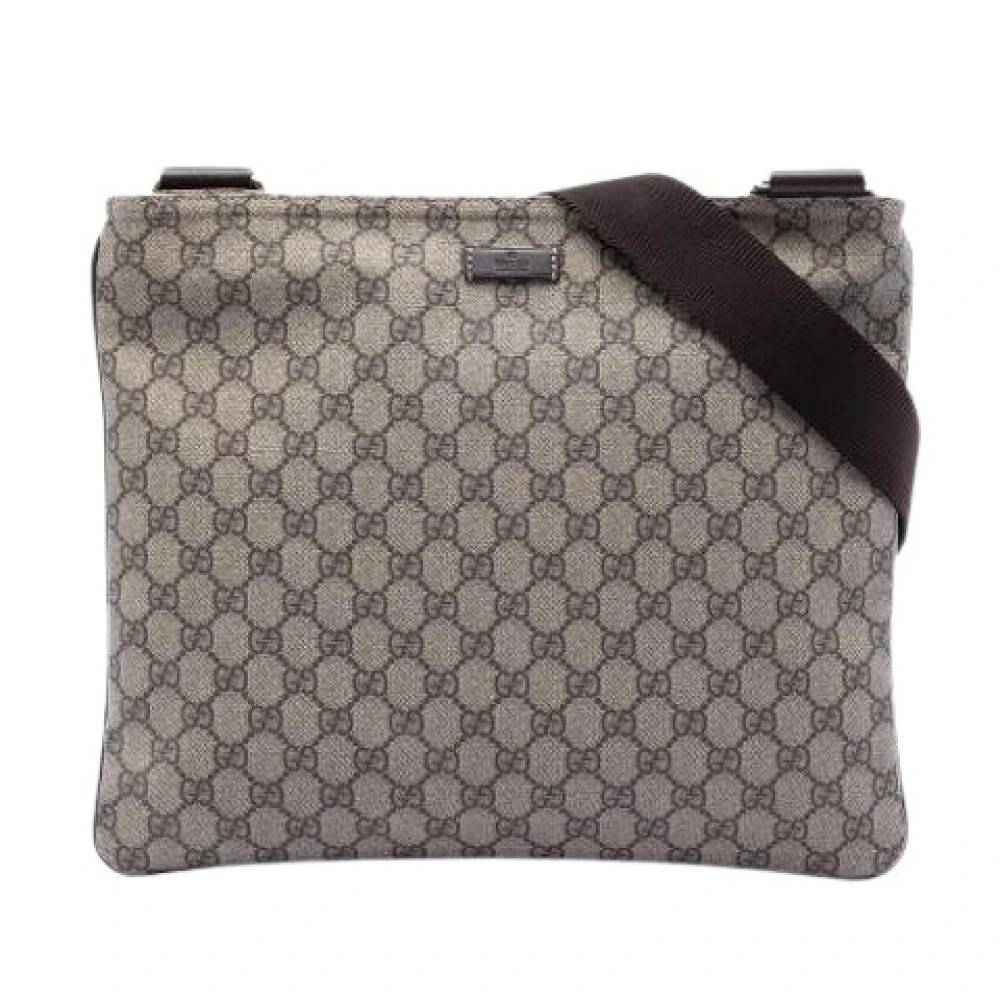 Gucci Vintage Pre-owned Coated Canvas Crossbody Bag - Vintage - unisex - Beige - ONE SIZE - Uld