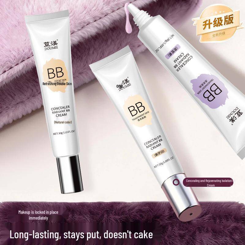 Tre-i-ett BB-kräm: Naturlig Elfenbensbas, Concealer, Primer – Långvarig, för Studenter & Kvinnor