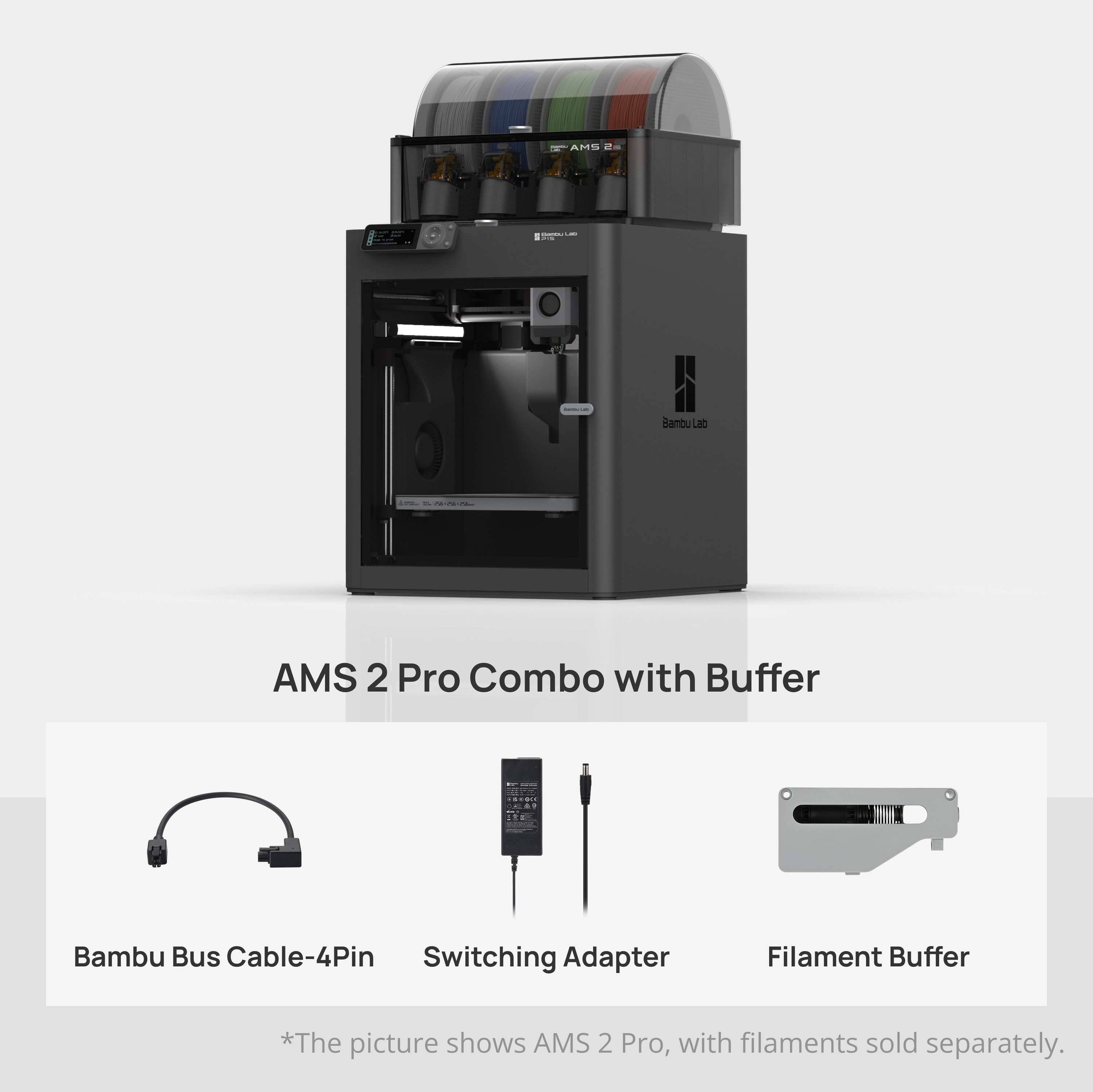 Bambu Lab P1S - AMS 2 Pro Combo