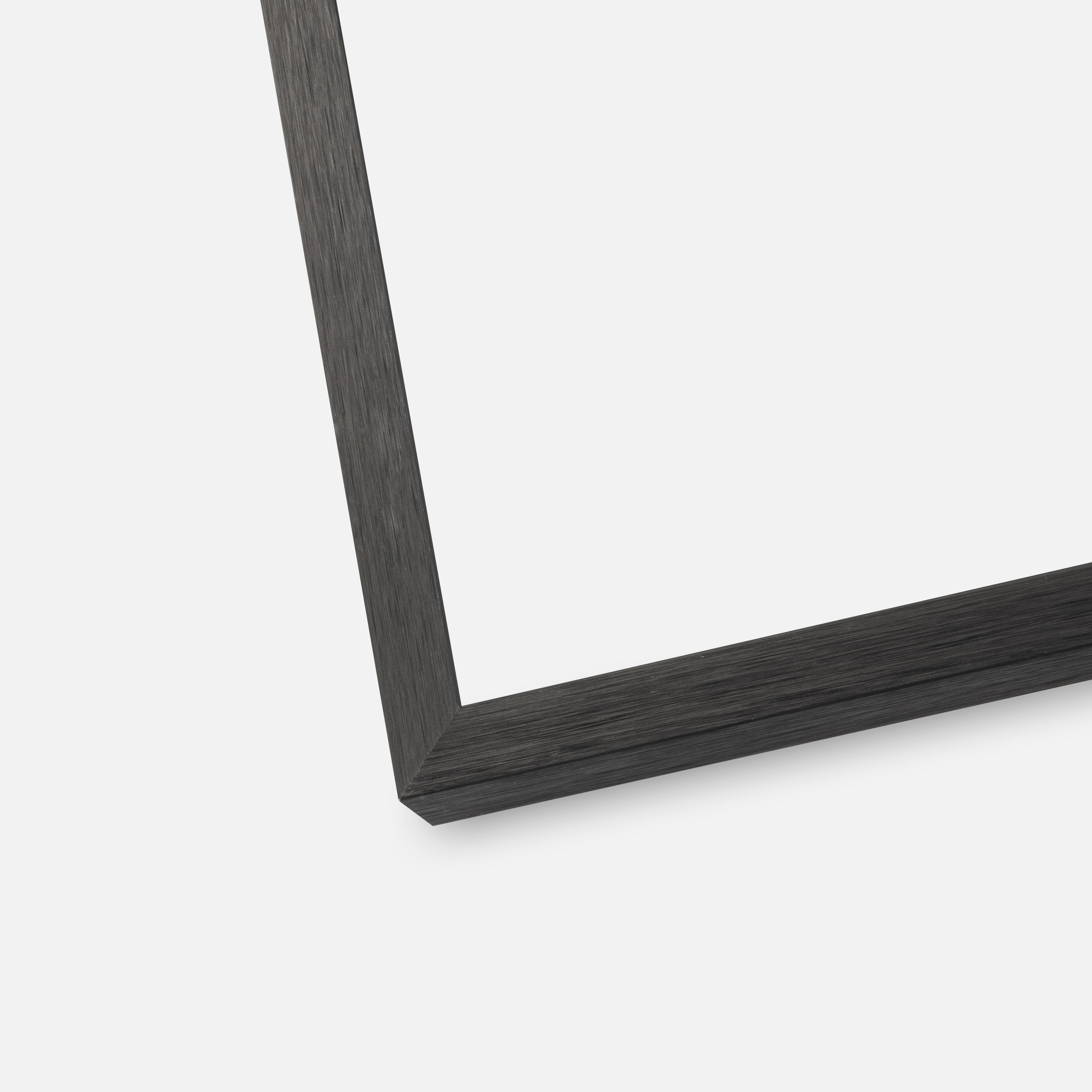 Ram Chair Glas Svart 13x18 cm - Passepartout Vit 3,5x5 inches