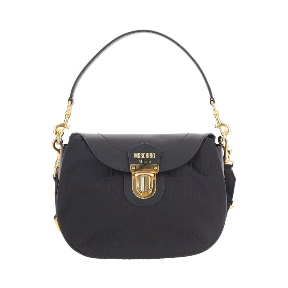 Moschino Logo Shoulderbag - Tasker - Dame - Sort - ONE SIZE - Uld