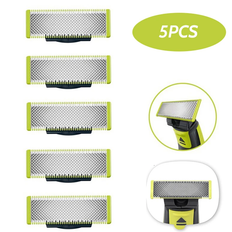 5-Pack OneBlade Ersättningsblad - Silver/Grön