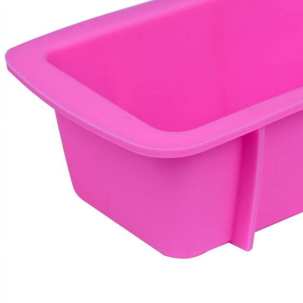 Silikone mini brødform (15x7,5x5 cm), nonstick rektangulær brød- og kageform til bananbrød, toast, desserter – kompatibel med hjemmeovne (1
