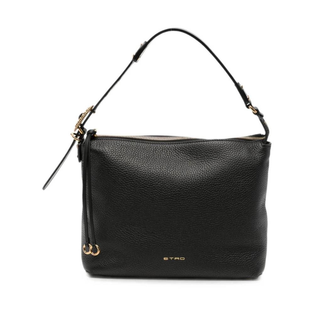 Etro Hobo M Skuldertaske - Tasker - Dame - Sort - ONE SIZE - Uld
