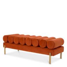 Bänk Oxley, Savona orange sammet, Eichholtz- 116559
