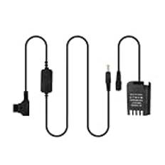 Alvin's Cables D-Tap till DMW-BLK22/DMW-DCC17 Dummy batterikabeladapter för Panasonic Lumix S5 S5II S5K S5C GH5s GH5II GH6 G9 G9II DSLR-kamera