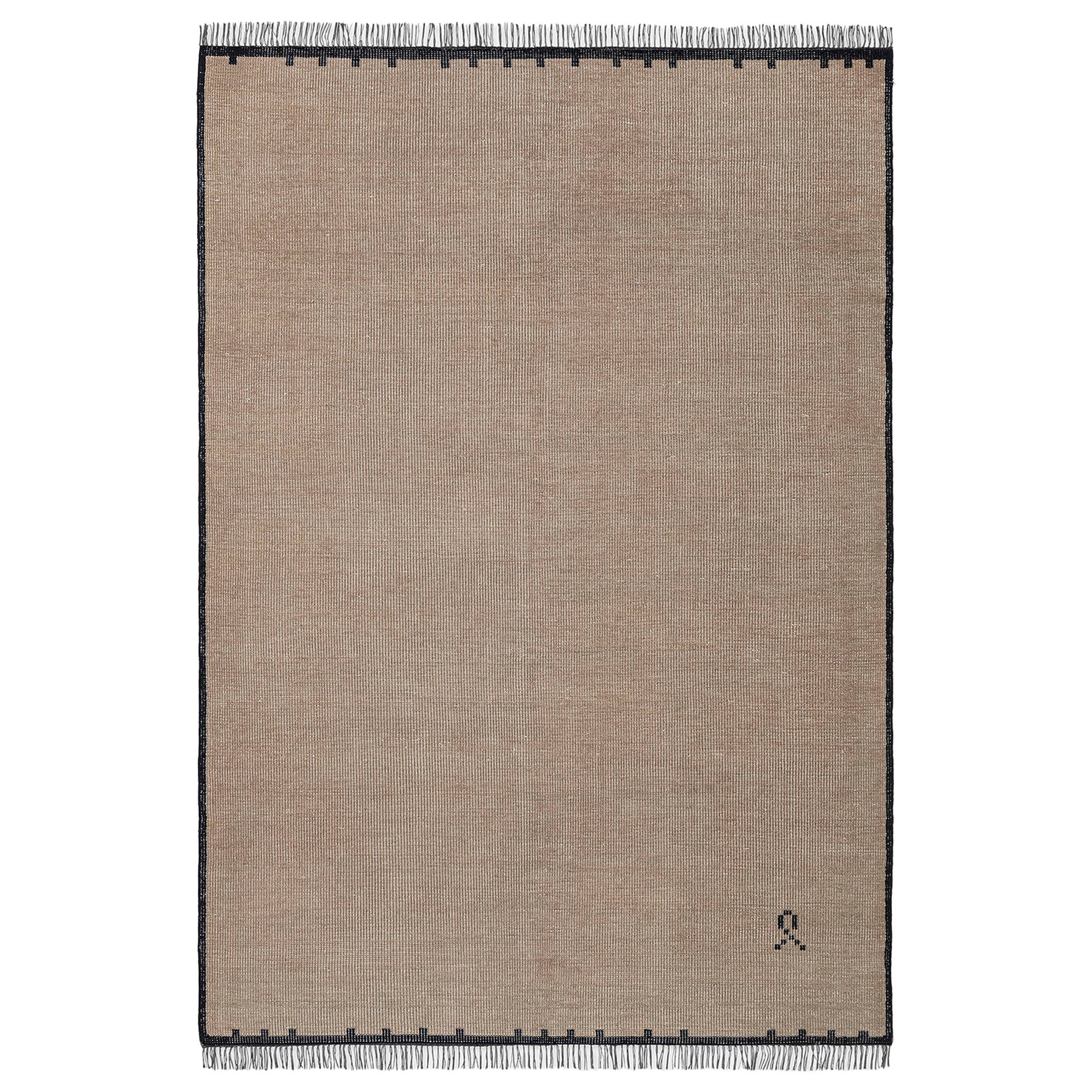 Nordic Knots - Elder 01 - Black 200 x 300 - Uld tæpper - Uld