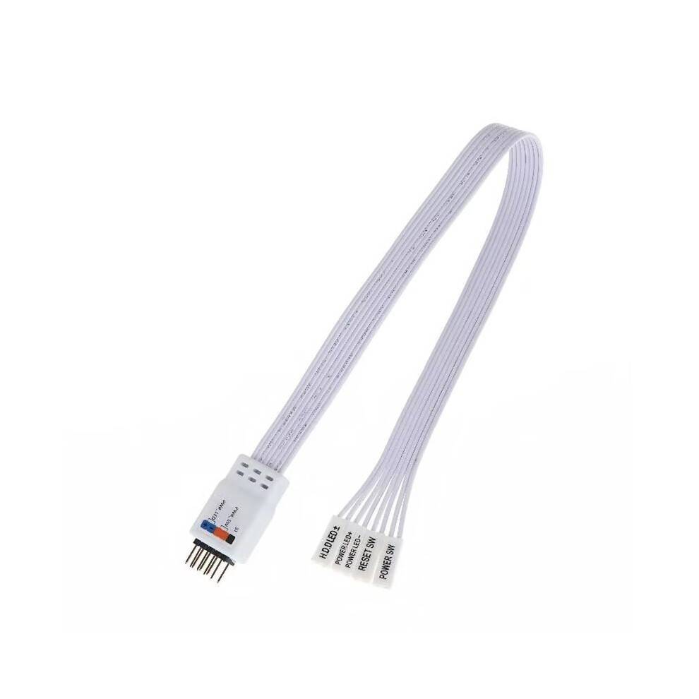 9Pin Header Computer Motherboard Front Extension Cable for PC Motherboard Power Restart Hard Drive 30cm