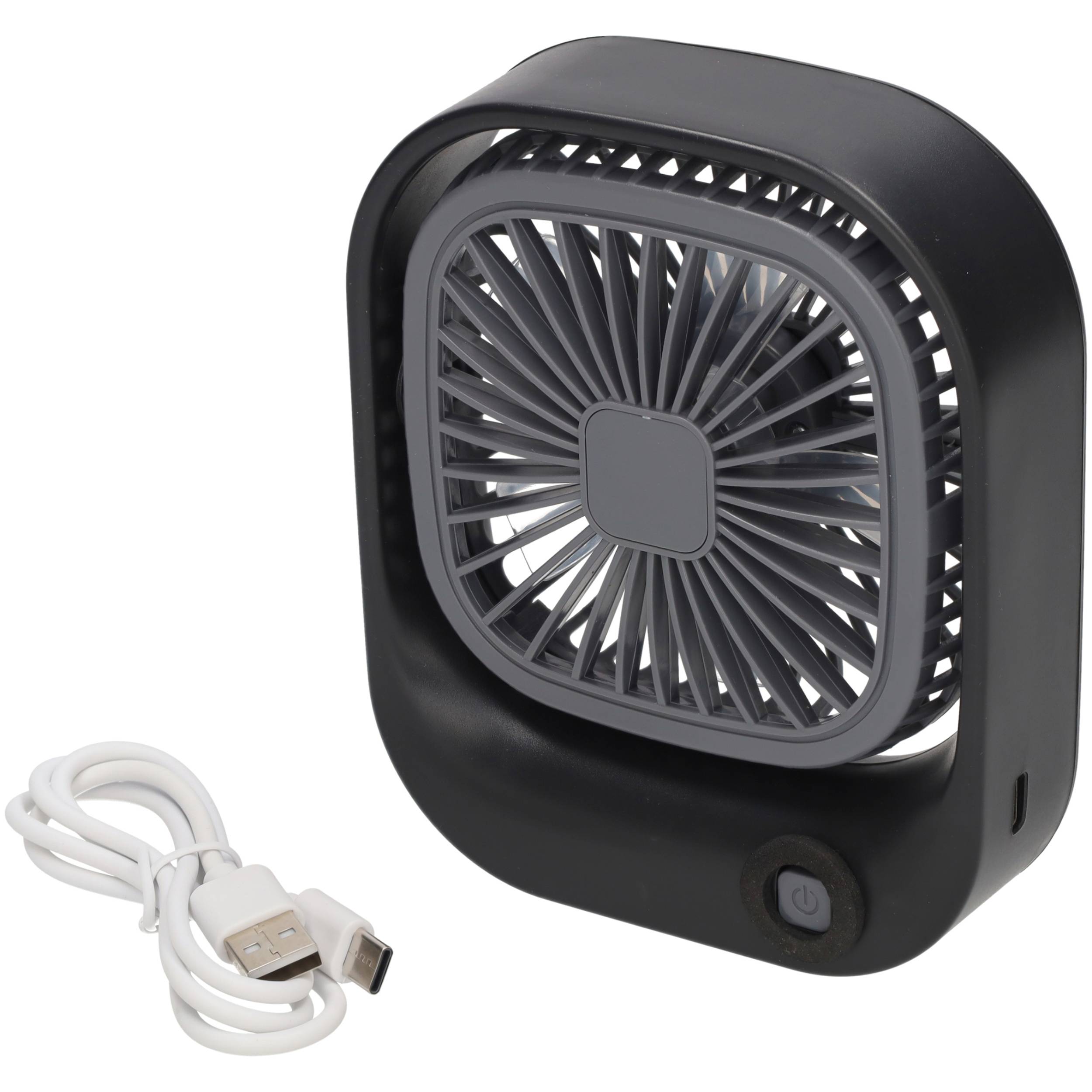 Mini USB-ventilator, genopladelig, assorteret, 3,5 W (På lager i butik)