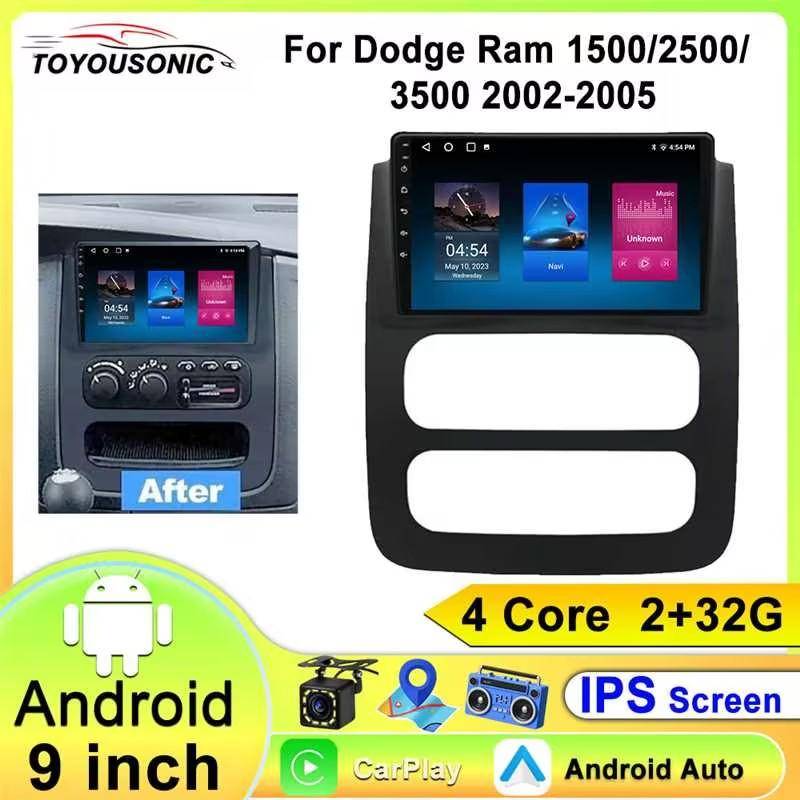 Android Bilradio För Dodge RAM 1500 2500 3500 2002 - 2005 GPS DVD Trådlös Carplay Auto Viedo-spelare Multimedia 2DIN