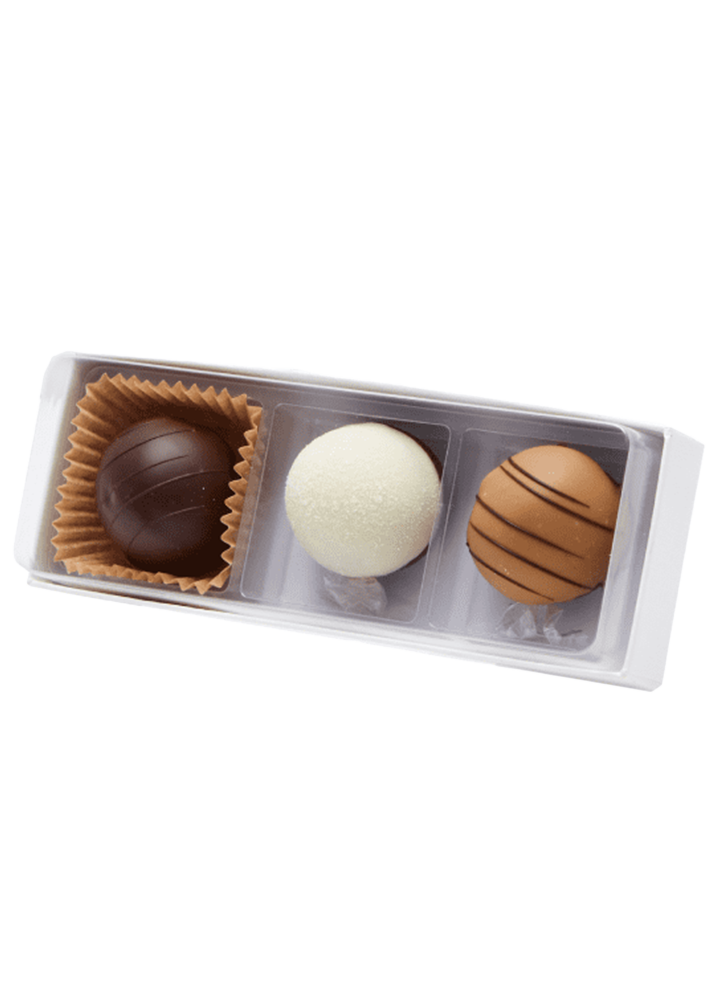 Aalborg Chokolade Glutenfri Trøffel Romkugler - 3 stk. æske.