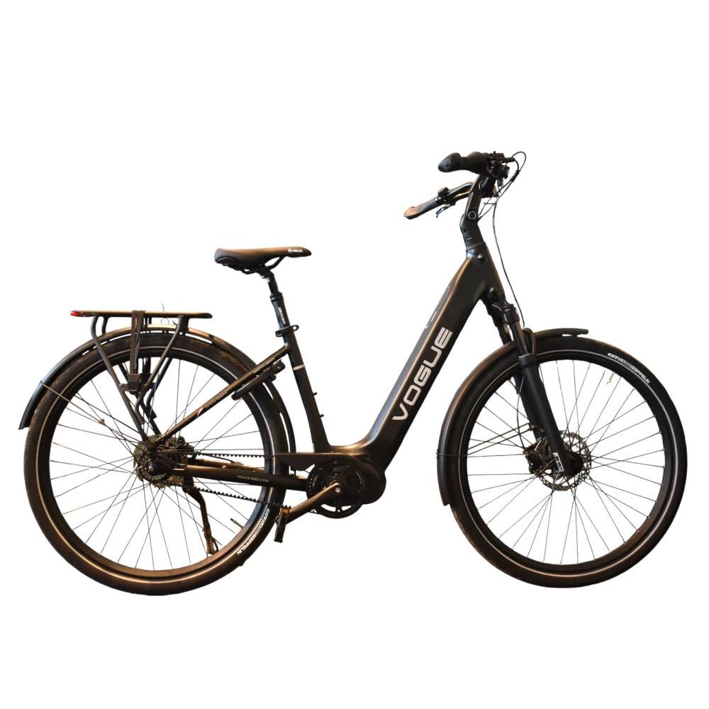Elcykel Vogue Pantheon Centermotor med remtræk – MatSort Sort 540watt - 15ah - 36v.