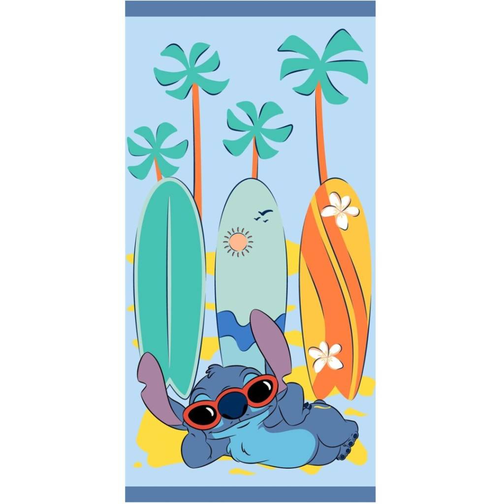 Disney Lilo och Stitch badhandduk, strandhandduk 70x140 cm