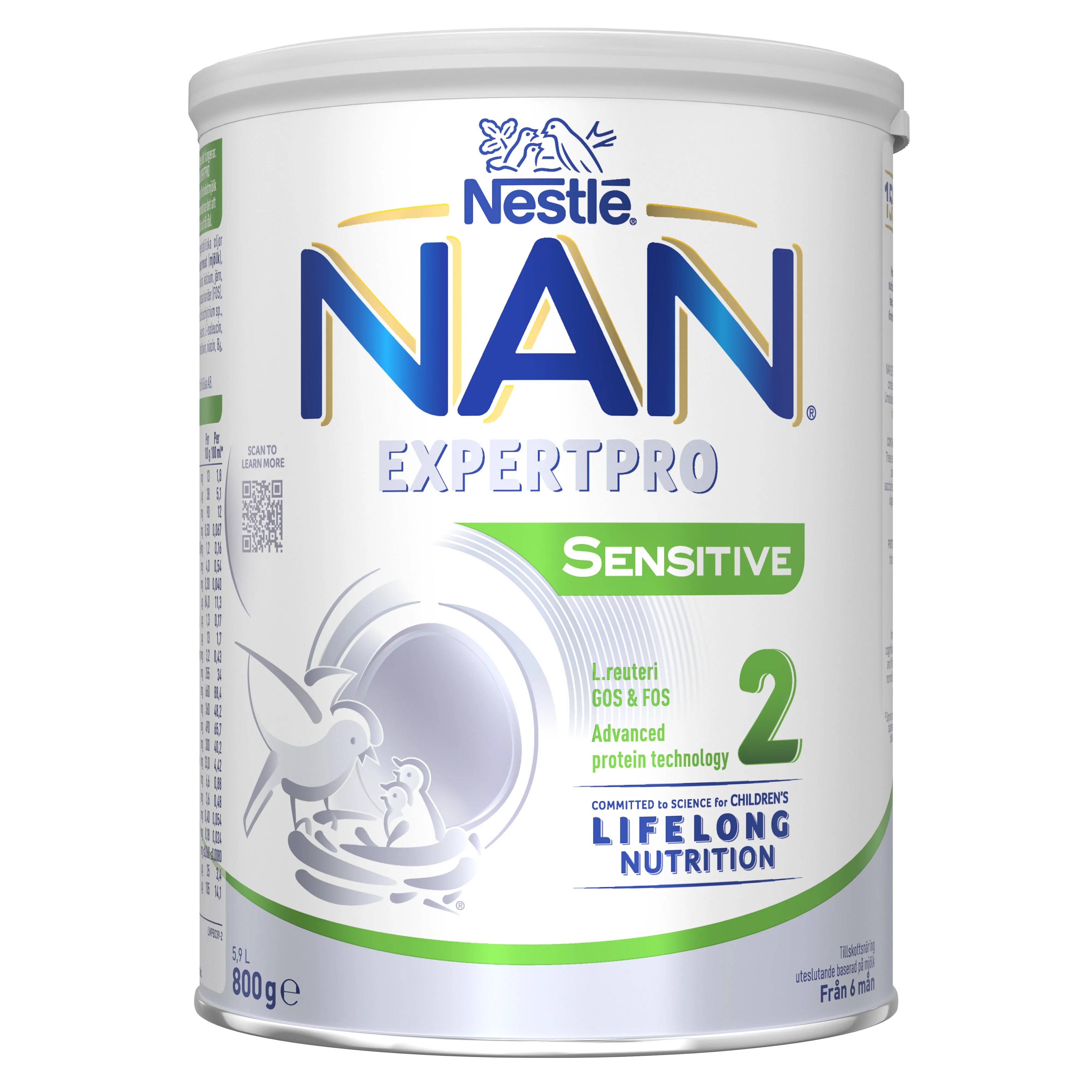 NAN Expertpro Sensitive 2 Tillskottsnäring 800 g