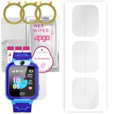 3x apgo Hydrogel Screen Protector for Smartwatch dla dzieci Q12, Hydrogel Film, with positioning layer easy installation