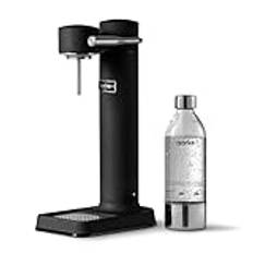 Aarke Carbonator 3, Kolsyremaskin i Rostfritt Stål med BPA-fri Flaska (800ml), Mattsvart