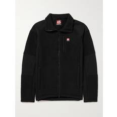 66 North - Tindur Logo-Appliquéd Jersey-Panelled Fleece Jacket - Men - Black - L