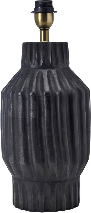 Turi Lampfot 45cm Svartbrun