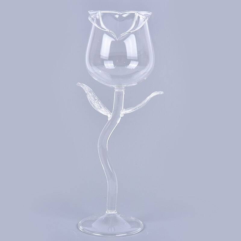 1pc vinglas ros blomma form bägare blyfria rödvin cocktailglas hem bröllopsfest barware drinkware