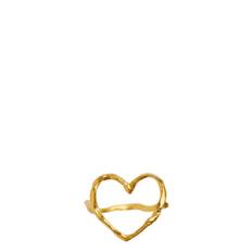 Stine A ring - 4054 Funky Heart guldbelagt