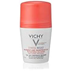 VICHY Deo Roll-on Intensiv-Anti-Transpirant Stress resist, Für leicht reizbare Haut, 72 Stunden Wirkung, Mit Anti-Transpirationswirkstoffen und absorbierenden Mineralstoffen, Dermo Tolerance, 50 ml