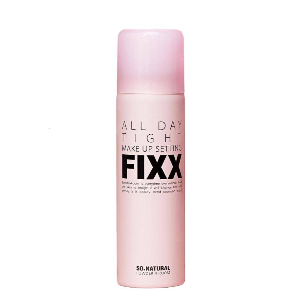 So Natural All Day Tight Makeup Fixer 75ml + 15ml – Koreansk Fin Mist Fixeringsspray utan Gas med Hyaluronsyra & Centella för Långvarig Makeup-hållbar