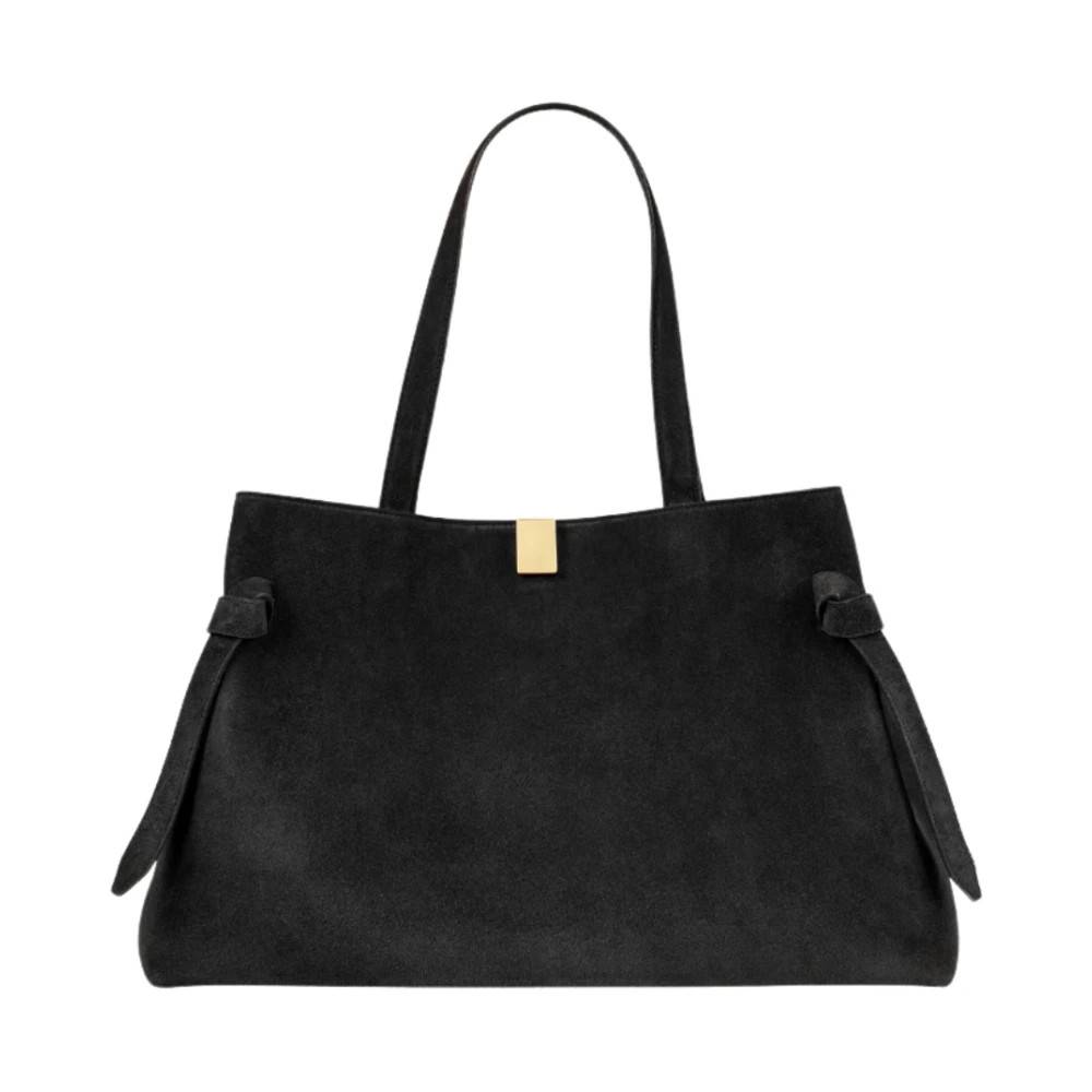 Yuzefi - Svart Mocka Gyoza Tote Väska Väskor - Dam - ONE Size - Mocka