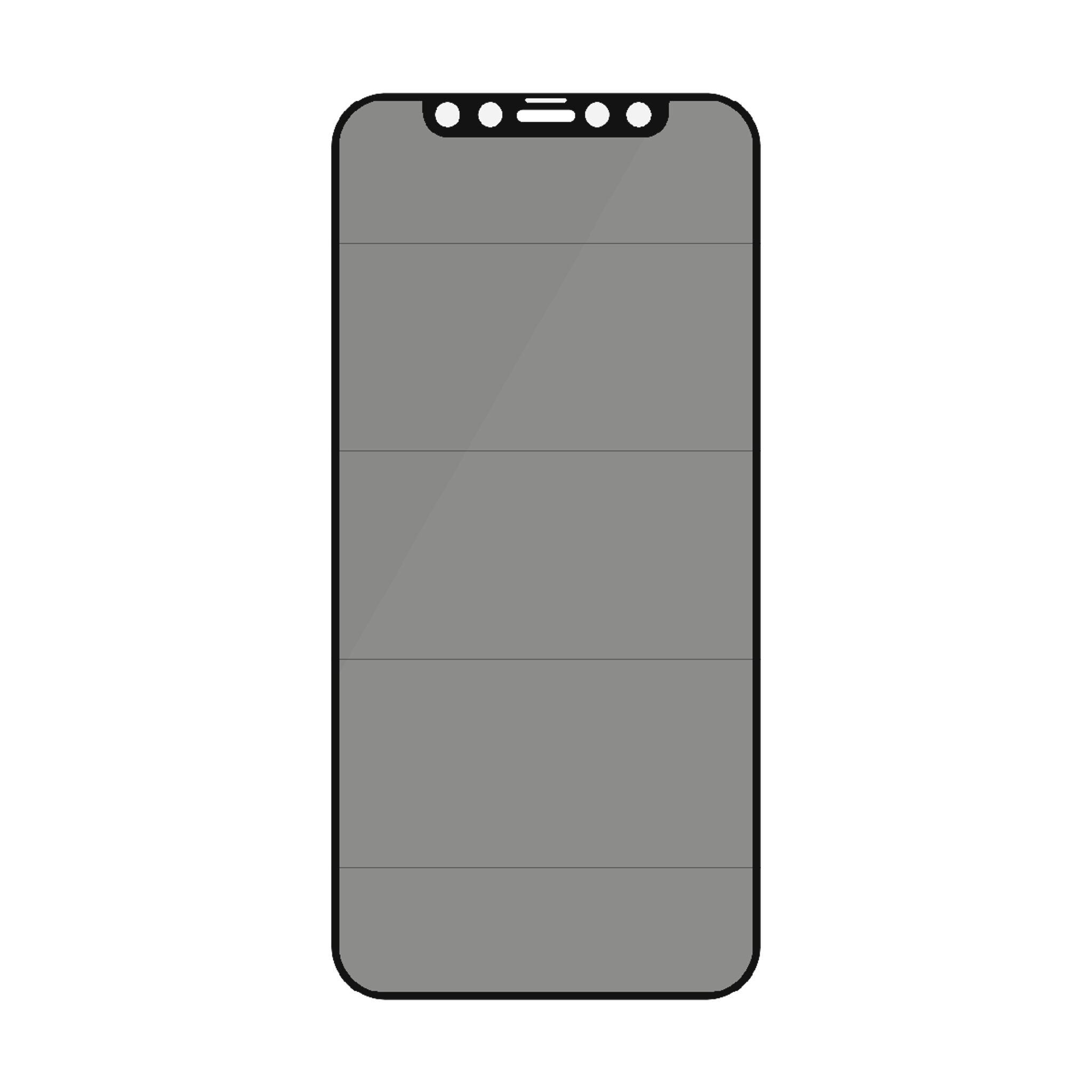 PanzerGlass® Privacy Skærmbeskyttelse iPhone 12 | 12 Pro | Edge-to-Edge