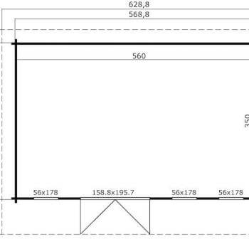 Bindslev havehus/anneks i ubehandlet på 19,6m2