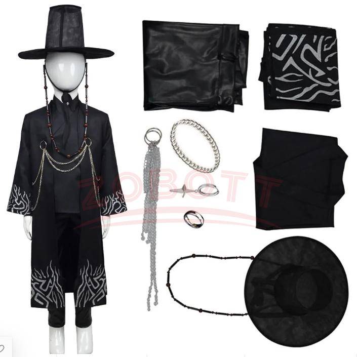 Film Pojkar Rollspelsrekvisita Fest Cosplay för K-POP Demondödare Pojkar Jinu Halloweenfest Cosplaykostym Mira Rumi Zoey Outfit 150cm