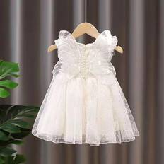 Girls Summer Girl Baby Princess Dress Super Fairy Girl Polka Dot Butterfly Wings Dress 80