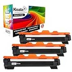 Koala Kompatibel tonerkassett ersättning för Brother TN1050 TN-1050 Combo Pack för HL-1110 HL-1212W DCP-1612W MFC-1910W HL-1210W DCP-1512 MFC-1810 DCP-1510 HL-1112 skrivare (svart, paket din 3)