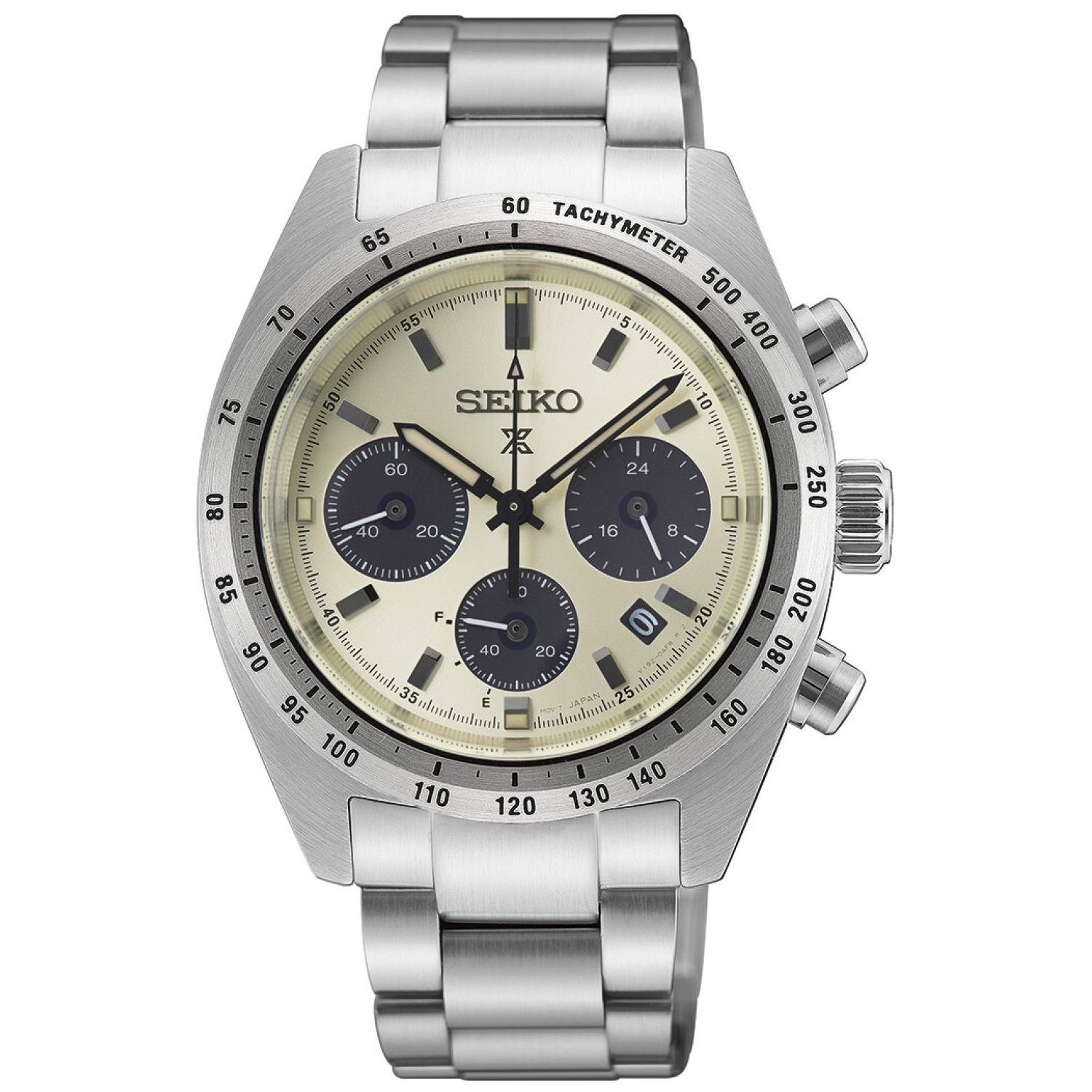 Seiko Prospex Speedtimer ‘Motoring’ European Exclusive Limited Edition SSC959P1 - Herr - 39 mm - Analogt - Quartz - Safirglas - Beige (20 mm)
