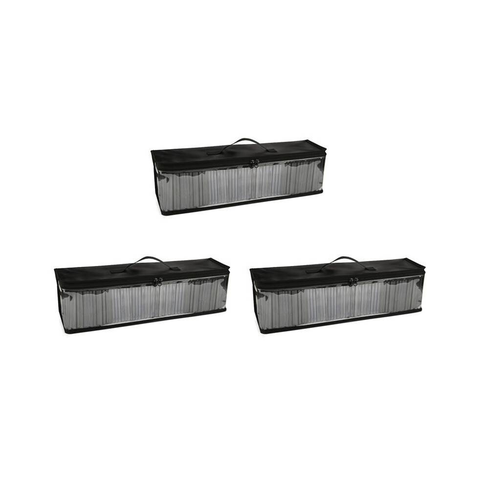 3X CD-Förvaringsväska Transparent TPU Dammtät Förvaringsväska Hem DVD-Skiva Bärbar Väska Boxar Album Game Disc-Förvaringslåda