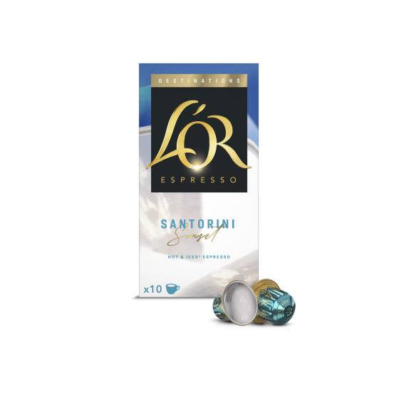L'OR Santorini coffee capsules for Nespresso® machines, 10 vnt.