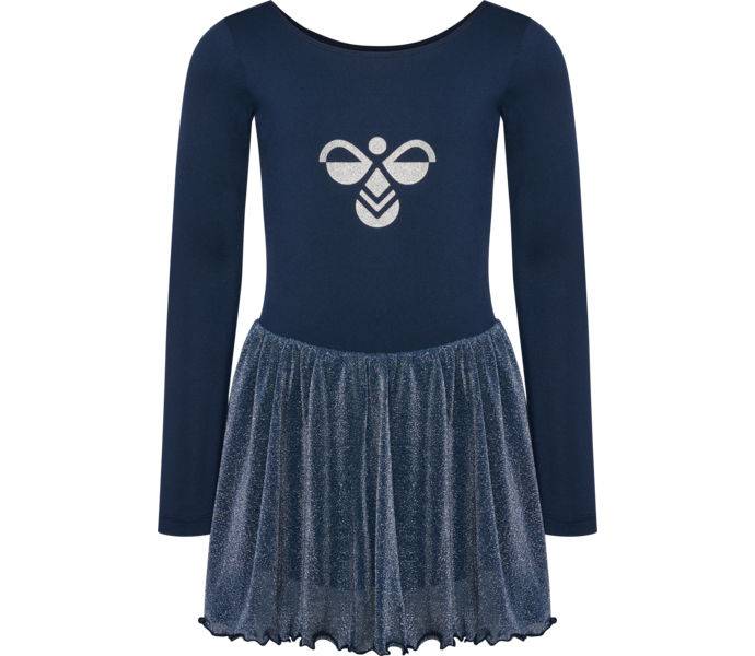 Glitter tights JR gymnastikdräkt, DRESS BLUES, Barn, 110
