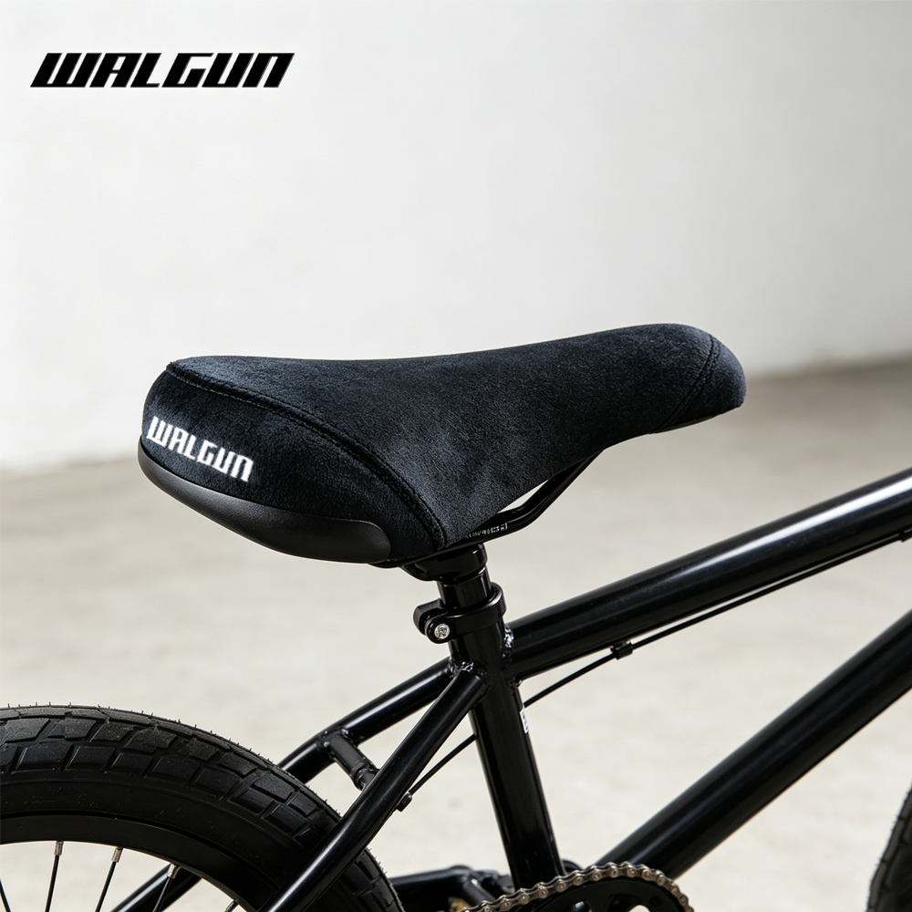 WALGUN Bike Seat BMX Dirt Jump Cruiser Bicycle Saddle with Embroidery Freestyle Racing Dowbhill Saddles for MTB Cycling Parts