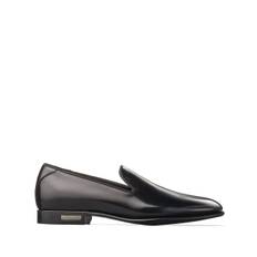 Jimmy Choo - Thame loafers med rundad tå - herr - kalvskinn/kalvskinn/gummi/fibrer - 42 - Svart