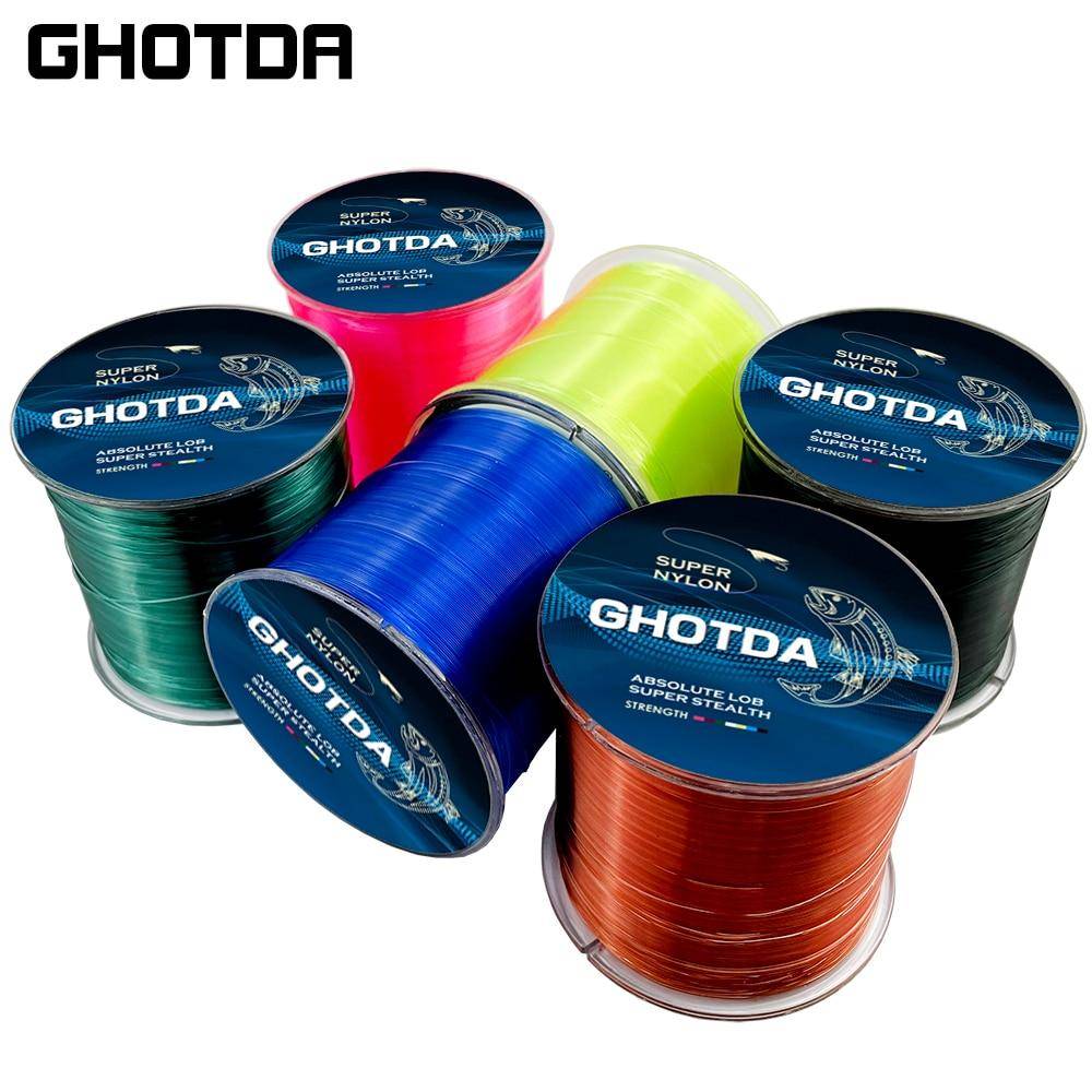 500 m superstark nylonfiskelina 5-30LB monofilament hållbart för stenhavskarpfiske rosa