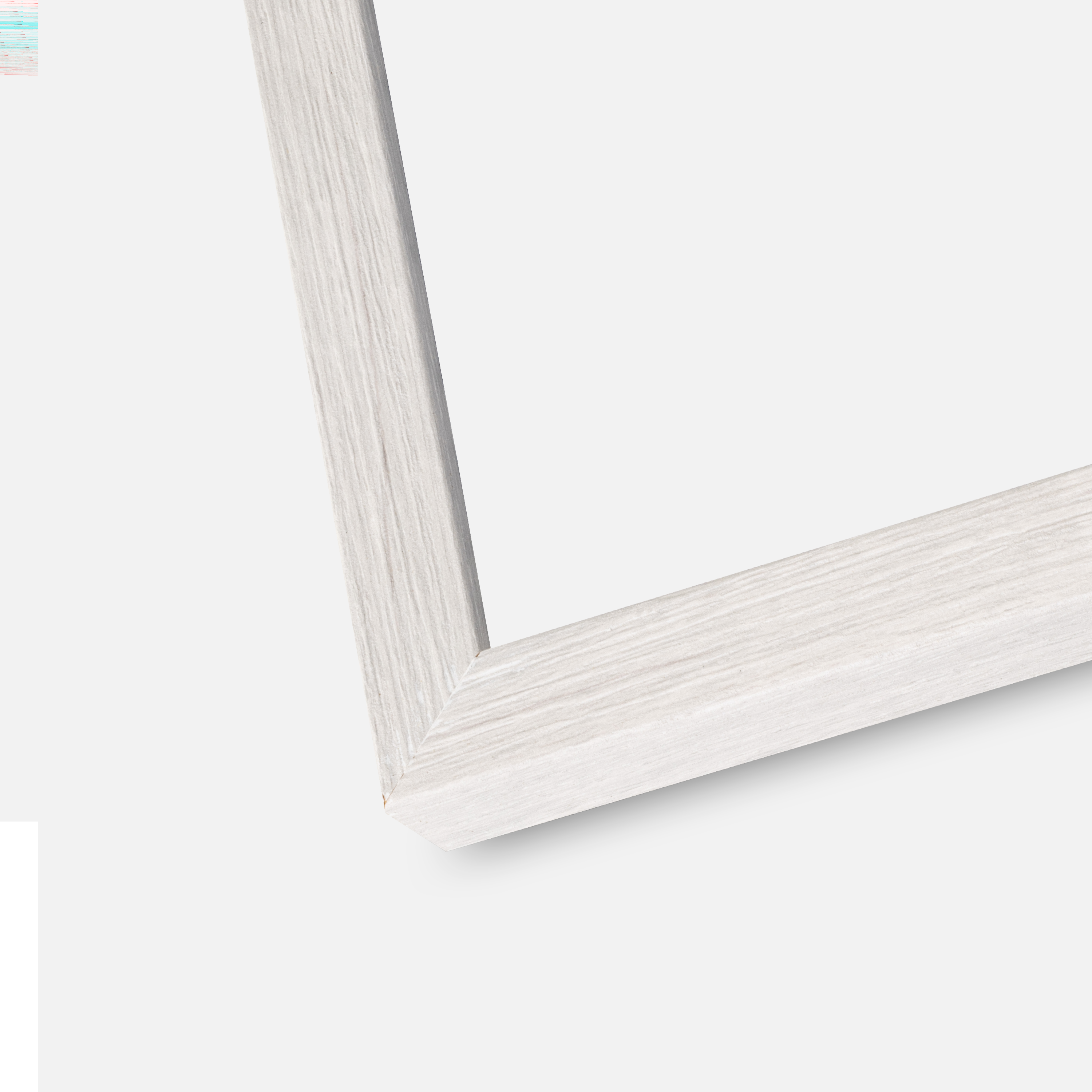 Ram Ares Vit Ek 45x60 cm - Passepartout Vit 14x19 inches