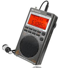 Retekess TR110 Tragbares Digitales Radio,FM MW SW SSB Air Band World Receives Radio,FM Stereo,Sleep Timer,External Antenna,for Sports, Running,Walking or Cycling(Silver)
