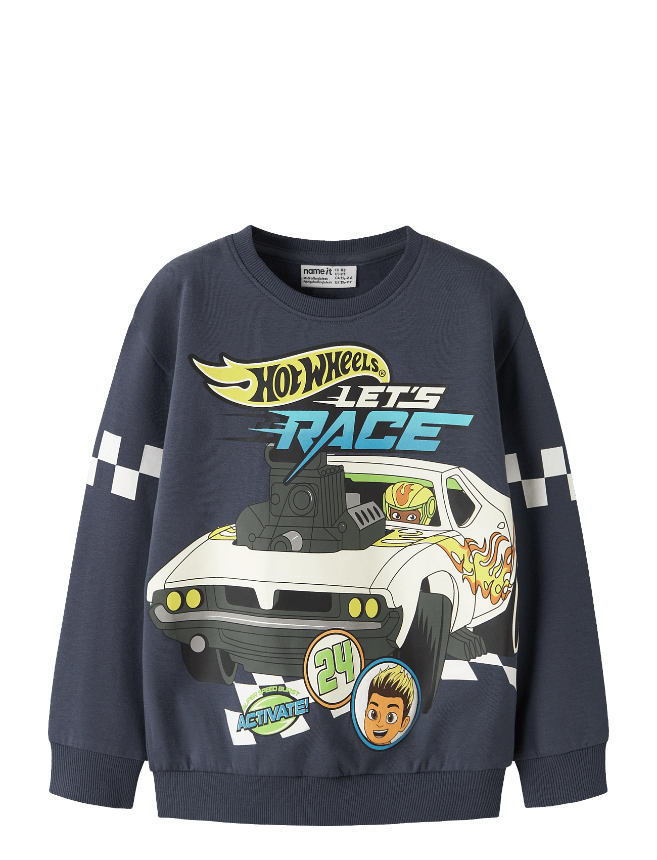 NAME IT Nmmsloan Hotwheels Nreg Sweat Bru Mat | Navy | 110
